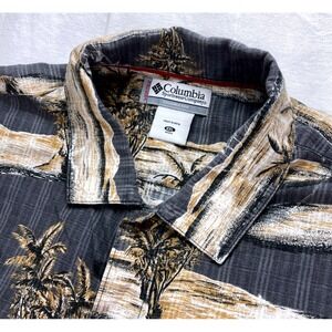 Columbia Sportswear Vertex XXL Mens Tropical Palm Tree Button Up Shirt